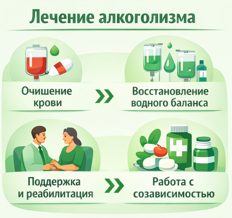 лечение алкоголизма в Новозыбкове этапы