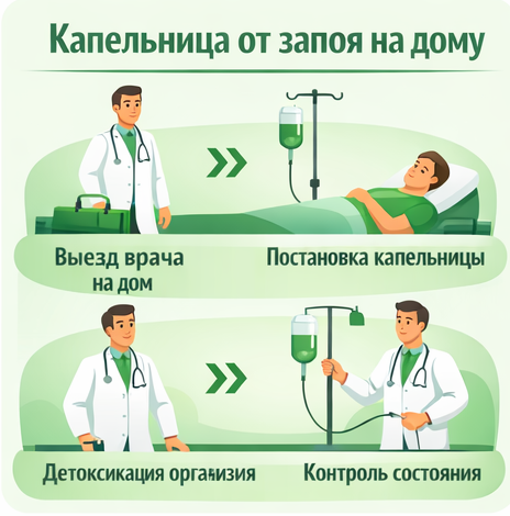 капельница от запоя в Новозыбкове в клинике Санати